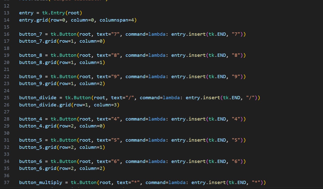 Simple Calculator Screenshot